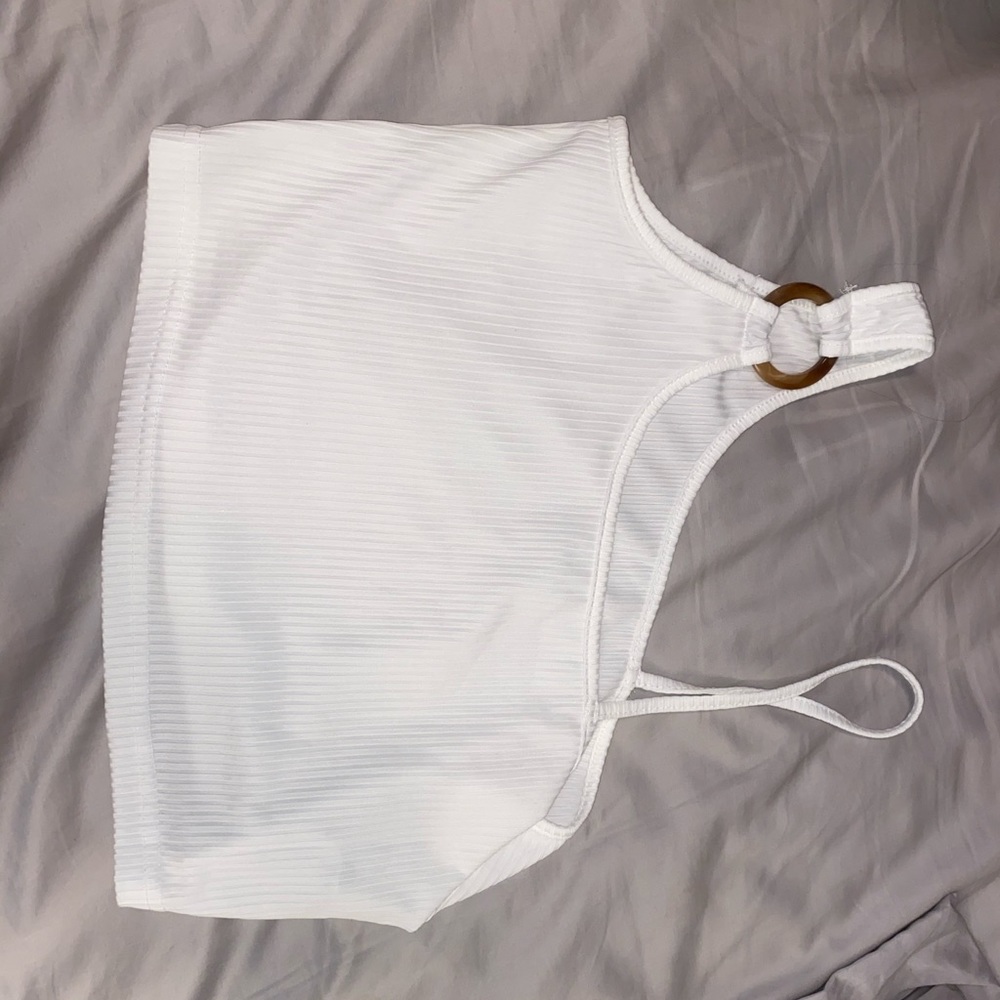 Brand new new worn White cropped tank from Shein